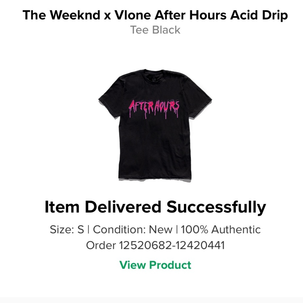 The Weeknd x Vlone After Hours Blood Drip Tee - Picture 4 of 7